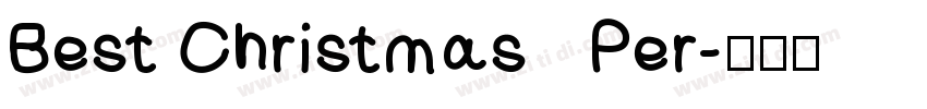 Best Christmas   Per字体转换